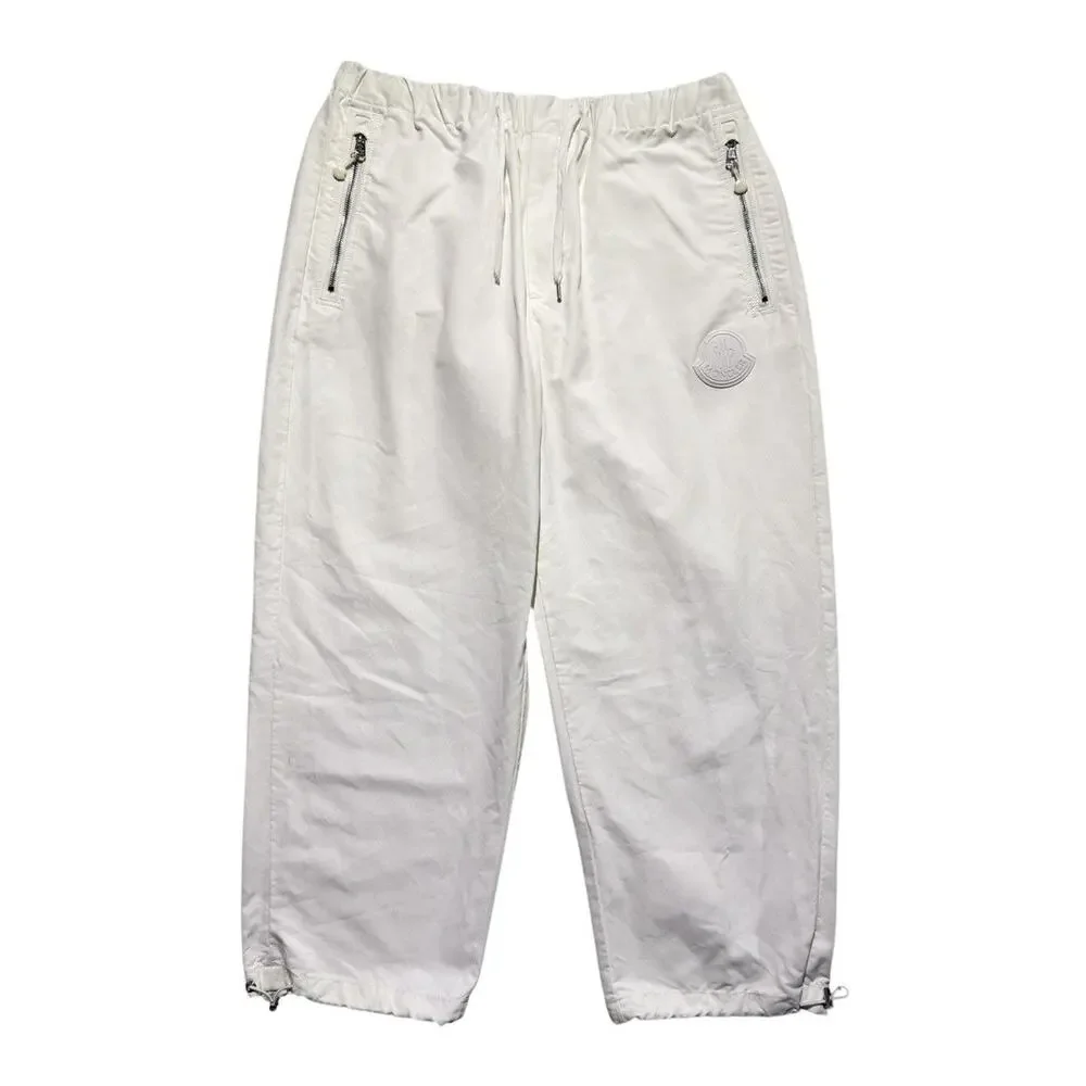 Adjustable waist logo patch pant